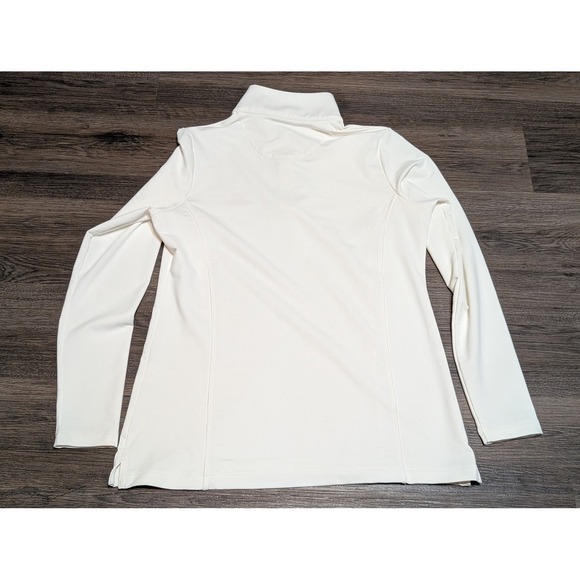 Peter Millar Muirfield Embroidery Womens Golf Quarter Zip White Size Medium - Picture 5 of 6